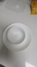純白骨瓷碗盤(pán)餐具整套陶瓷碗具套裝釉下彩碗碟家用碗筷套裝喬遷 純白8人食禮盒裝 35頭 曬單實(shí)拍圖