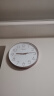 天王星（Telesonic） 挂钟客厅简约创意钟表现代时钟3D立体石英钟薄边免打孔家用挂表 玫瑰金（35厘米） 实拍图