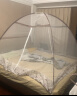 意尔嫚 免安装蒙古包蚊帐1.8米床 加密加厚拉链可折叠坐床式学生宿舍家用床上用品 麋鹿-棕 实拍图
