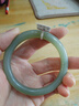 可玉可求和田玉手鐲 女晴水綠玉鐲子 寓意平安順意親朋好友禮物 60-61毫米 曬單實(shí)拍圖