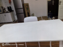 舒客艺家电脑桌台式书桌家用卧室学习桌学生学习桌小户型工作台转角书桌 奶油白+白架【120*60】 实拍图