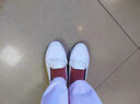 九寸陽(yáng)光豆豆鞋女2025新款春百搭單鞋防滑軟底孕婦鞋媽媽鞋透氣舒適護士鞋 白色豆豆鞋（偏小半碼） 37 曬單實(shí)拍圖