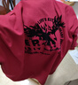 吉普（JEEP）短袖t恤男夏季新款休閑印花寬松大碼圓領(lǐng)男半袖棉質(zhì)T桖打底衫 酒紅色 L/建議131-150斤 曬單實拍圖