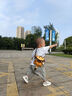 諾狐幼兒園兒童書包男童女孩1-6歲背包外出旅游可愛卡通雙肩減負(fù)背包 小獅子-羅曼黃+同款腰包 曬單實拍圖