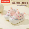 布拉米勒（BradMiller）嬰兒鞋男寶寶春季新款軟底學(xué)步0一1-2歲幼童透氣布鞋春秋寶寶鞋子 5012粉色 單層 14.5 內長(cháng)14.5cm 20碼 曬單實(shí)拍圖