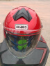 BIGBRO KY168 红色 3C双镜片摩托车头盔夏季男女电动车四季通用半盔 实拍图