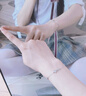 Grace Girl星星月亮手鏈女士玫瑰金簡約時尚銀飾品七夕情人節(jié)生日禮物送女友 曬單實拍圖