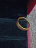 老廟黃金戒指足金福字素圈光面戒指金戒指女送媽媽婆婆長(cháng)輩禮物 13#/約1.1g 曬單實(shí)拍圖