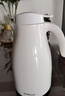 BEMEGA英國智能保溫壺家用高檔燜茶壺大容量保溫瓶玻璃內膽暖水壺燜燒壺 優(yōu)雅白2L（智能測溫款） 曬單實(shí)拍圖