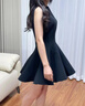 GARNUO黑色連衣裙子女夏季2025新款法式小個(gè)子高級(jí)感收腰無(wú)袖小黑裙短裙 黑色 M 【101-110斤】 曬單實(shí)拍圖