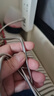 智能力 6a防寵物貓狗兔子防咬斷金屬100w充電線適用蘋果27w快充13手機快充數(shù)據(jù)線tpc華為60小米咬不壞 USB對type-c快充線66W【金屬軟管銀】 1m 曬單實拍圖