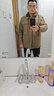 瑞質(zhì)（Acecred）爸爸秋冬加絨加厚夾克男中老年人寬松保暖外套老人爺爺冬裝衣服 卡其色 L 曬單實(shí)拍圖