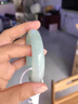 皇本天然玉鐲子女款 真玉淺綠飄花玉鐲帶證書玉手鐲少女 淺綠56-58mm 曬單實拍圖