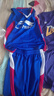 李寧兒童套裝夏裝籃球服運動(dòng)會(huì )學(xué)校比賽隊服速干運動(dòng)休閑男童比賽套裝 晶藍色朱砂紅標準白93-1 130 曬單實(shí)拍圖