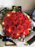 来一客520情人节鲜花99朵红玫瑰花束生日礼物表白求婚同城配送全国 33朵红玫瑰相思梅款 实拍图