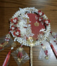 金鳳傾城新娘團扇diy手工制作結(jié)婚禮物送新人訂婚高檔實用送哥哥嫂子閨蜜 玉貌花容紅-豪華成品 曬單實拍圖