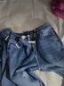大大牛親膚舒適彈力牛仔褲男直筒寬松大碼高腰深襠夏季超薄款休閑長(cháng)褲子 藍色2009 薄款 36 推薦180-190斤 曬單實(shí)拍圖