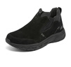 斯凱奇（Skechers）男鞋加絨冬季2025新款一腳蹬穿脫戶(hù)外防滑運動(dòng)鞋休閑高幫保暖棉鞋 全黑色-BBK 42.5 曬單實(shí)拍圖