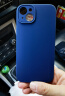 京东京造 苹果14Plus手机壳 iPhone 14 plus保护套液态硅胶镜头精孔防滑防摔不沾指纹全包6.7英寸 蓝色 实拍图