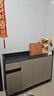 第一森林鞋柜門(mén)口家用儲物柜玄關(guān)柜陽(yáng)臺柜子門(mén)外大容量收納柜鞋架帶衣帽架 【四門(mén)一抽】天空灰+淺灰120CM 組裝（自行安裝） 曬單實(shí)拍圖