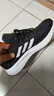 阿迪達(dá)斯 （adidas）夏季網(wǎng)面鞋官方艦店男鞋跑步鞋同款運(yùn)動(dòng)鞋緩震舒適透氣訓(xùn)練休閑鞋 黑白大LOGO/店長(zhǎng)主推款 44 曬單實(shí)拍圖