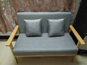 華愷之星沙發(fā) 實(shí)木沙發(fā)客廳北歐實(shí)木木質(zhì)沙發(fā)實(shí)木小戶(hù)型沙發(fā)S68淺灰色 雙人位【實(shí)木框架】同色抱枕2個(gè) 曬單實(shí)拍圖