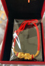 夢(mèng)金園 黃金手鏈女款足金硬金貔貅轉運珠本命年紅繩送女友禮物 曬單實(shí)拍圖
