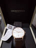 安普里奧·阿瑪尼（Emporio Armani）手表男士簡(jiǎn)約商務(wù)系列銀色方表盤(pán)石英表官方正品節日送男友禮物 棕色皮帶ARS5102 曬單實(shí)拍圖