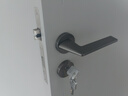 固特（GUTE）門(mén)鎖室內磁吸臥室執手鎖家用木門(mén)鎖具房間鎖臥室分體鎖門(mén)把手臻品 灰拉絲（靜音） 左右方向通用(臻品系列995) 曬單實(shí)拍圖