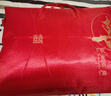 南極人（Nan Ji ren）大紅色新娘結婚被子婚禮喜被大豆纖維雙喜被子陪嫁送禮被芯結婚 喜結良緣【喜迎門(mén)】 220*240cm  5斤【配高檔手提包】 曬單實(shí)拍圖