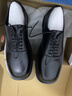 北極絨圓頭皮鞋男感厚底韓版小眾設計黑色樂(lè )福鞋男春夏 潮增高德比鞋 男士正裝皮鞋黑色【43碼】 曬單實(shí)拍圖