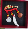 竹譽(yù)驍 正宗真黑狗牙齒飾品項(xiàng)鏈吊墜掛件 男女寶寶嬰幼兒童狼牙骨質(zhì) 黑狗原牙-小牙(約2.9厘米)1個(gè)裝 曬單實(shí)拍圖