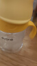 愛得利（evorie）兒童水杯 幼兒園小學生水杯嬰兒學飲杯吸管杯帶手柄重力球200ml 南瓜橙【吸管款】 曬單實拍圖