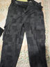 閃電潮牌（GENANX）闊腿寬松直筒壓花雙側大口袋簡(jiǎn)約束腳牛仔褲男質(zhì)感 黑色 2XL 曬單實(shí)拍圖