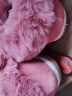 回力室内包跟男士棉拖鞋厚底保暖棉鞋冬季带后跟居家加绒拖鞋女冬 皮红色 36-37 实拍图
