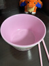 五和（WUHE）兒童碗嬰兒輔食碗食品級飯碗可愛(ài)卡通幼兒園寶寶專(zhuān)用吃飯碗餐具 凱蒂貓雙色飯碗（400ml）贈筷子 曬單實(shí)拍圖
