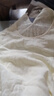 ZXEGI100%桑蠶絲連衣裙早秋女裝夏季新款氣質(zhì)防透刺繡中長(cháng)直筒真絲裙子 米白 XL 曬單實(shí)拍圖