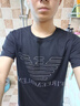夏季字母帶鉆半袖t老鷹燙鉆t恤社會精神小伙修身圓領(lǐng)網(wǎng)紅同款半袖 蘇6同款黑色老鷹 XL120-135斤 曬單實拍圖