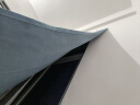 沫梵（M.fan）窗帘免打孔魔术贴遮光布简易卧室飘窗出租房小短遮阳布 深蓝色（粗麻款） 宽1.5X高1.8米 1片装 魔术贴式 实拍图