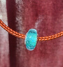 ATHENAIE轉(zhuǎn)運(yùn)珠琉璃珠紫色湖綠色閃亮銀DIY串飾搭本命年不銹鋼手繩手鏈 湖綠色MNG131 曬單實(shí)拍圖