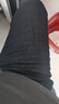 真維斯（Jeanswest）牛仔褲男修身直筒秋冬季新款潮流柔軟棉彈舒適休閑男士長(cháng)褲子男 563炭黑 40 碼(3尺) 曬單實(shí)拍圖