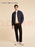 TOMMY HILFIGER秋冬男裝簡(jiǎn)約字母織帶棒球領(lǐng)保暖合身飛行員棉服夾克外套 藏青色DW5 XL （推薦：165-180斤） 曬單實(shí)拍圖