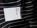橫行道夏裝寬松條紋t恤短袖圓領(lǐng)女裝2024新款上衣服刺繡字母體恤 黑條 2XL 曬單實(shí)拍圖