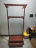 王木匠 紅木家具 緬甸花梨（學(xué)名：大果紫檀）實(shí)木衣帽架 中式臥室落地帶屜置物架掛衣架 明式衣帽架 曬單實(shí)拍圖