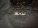 2XU Core系列壓縮背心 夏塑身訓(xùn)練跑步健身衣速干緊身衣男高彈運動衣 黑/銀反光Logo L 曬單實拍圖