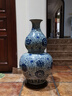 趙氏恒璽（ZONLOLV）景德鎮(zhèn)陶瓷器青花瓷花瓶中式復(fù)古落地大號(hào)仿古瓷瓶客廳擺件工藝品 88cm 青花官窯裂紋纏枝蓮葫蘆瓶 曬單實(shí)拍圖