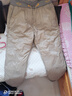 恒源祥冬季加厚白鵝絨戶(hù)外防水怪獸壓膠男女情侶小腳運動(dòng)休閑外穿羽絨褲 卡其色 現貨 3XL 曬單實(shí)拍圖