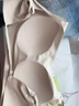 莫代爾一體美背文胸內衣女夏冰絲無(wú)痕抹胸內搭吊帶胸墊U型露背薄款背心 黑色 S (70A/70B/70C) 曬單實(shí)拍圖
