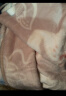 富安娜毯子 法兰绒毯保暖毛毯盖毯午睡毯 缤纷花影 180*200cm粉色 实拍图