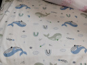 安可新婴儿隔尿垫 大号可洗防水床单宝宝防尿床垫床笠鲸鱼款180*200cm 实拍图